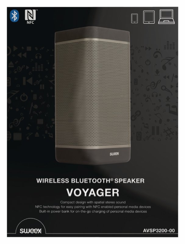 Bluetooth Reproduktor 2.0 Voyager 20 W Černá/Antracit - obrázek č. 8
