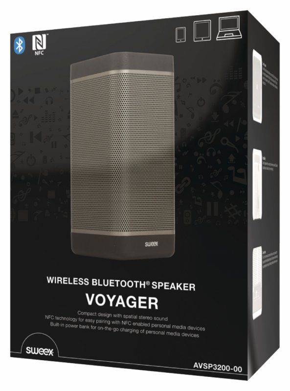 Bluetooth Reproduktor 2.0 Voyager 20 W Černá/Antracit - obrázek č. 7