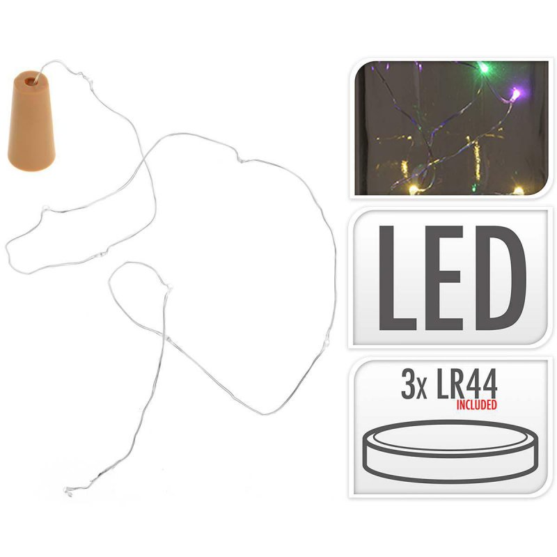 LED dekorace do lahve ve tvaru zátky - obrázek produktu