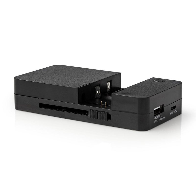 Univerzální nabíječka | Fotoaparát | USB | 3,6 V DC / 7,4 V DC | Černá - obrázek č. 2