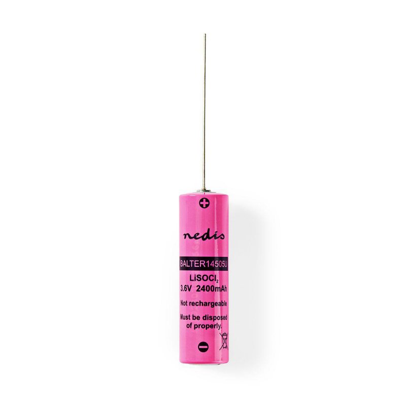 Lithium thionylchlorid Battery ER14505 | 3.6 V DC | 2400 mAh | 1-Blistr | Růžová - obrázek č. 1