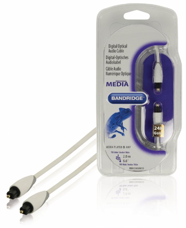 Digitální Audio Kabel Toslink (M) - Toslink (M) 2.00 m Bílá - obrázek produktu