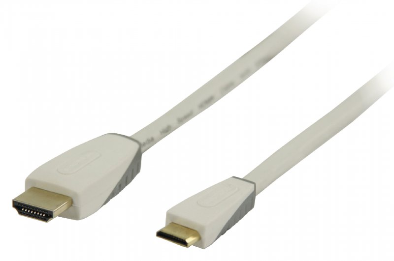 High Speed HDMI Kabel s Ethernetem HDMI Konektor - HDMI Mini Konektor 1.00 m Bílá BBM34500W10 - obrázek č. 2