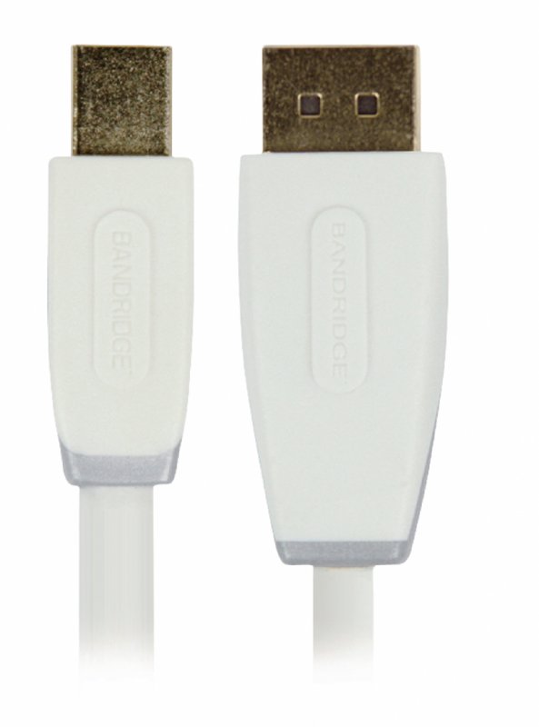 Kabel Mini DisplayPort Mini DisplayPort Zástrčka - DisplayPort Zástrčka 1.00 m Bílá BBM37400W10 - obrázek č. 1