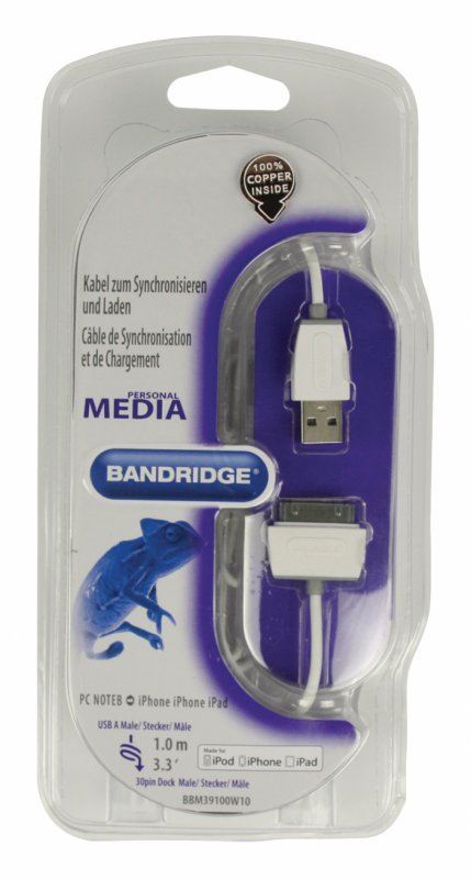 Synchronizační a Nabíjecí Kabel Apple Dock 30kolíkový - USB A Zástrčka 1.00 m Bílá - obrázek č. 5