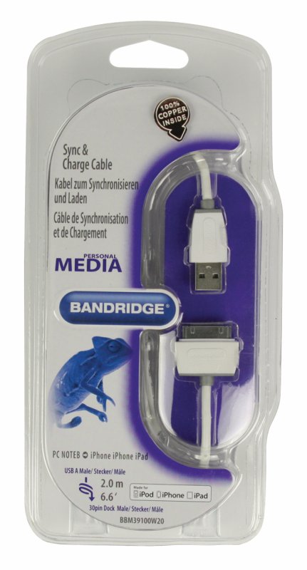 Synchronizační a Nabíjecí Kabel Apple Dock 30kolíkový - USB A Zástrčka 2.00 m Bílá - obrázek č. 4