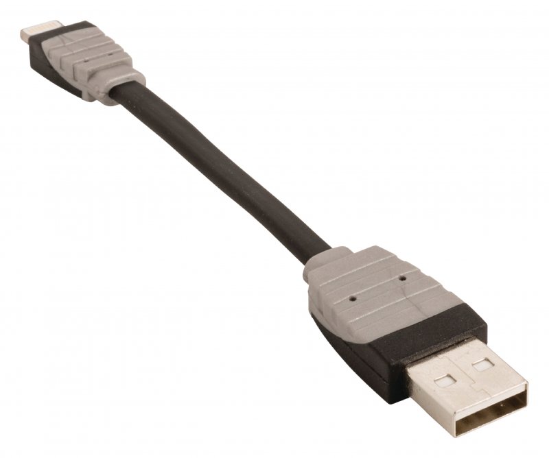Synchronizační a Nabíjecí Kabel Apple Lightning - USB A Zástrčka 0.10 m Černá BBM39300B01 - obrázek č. 2