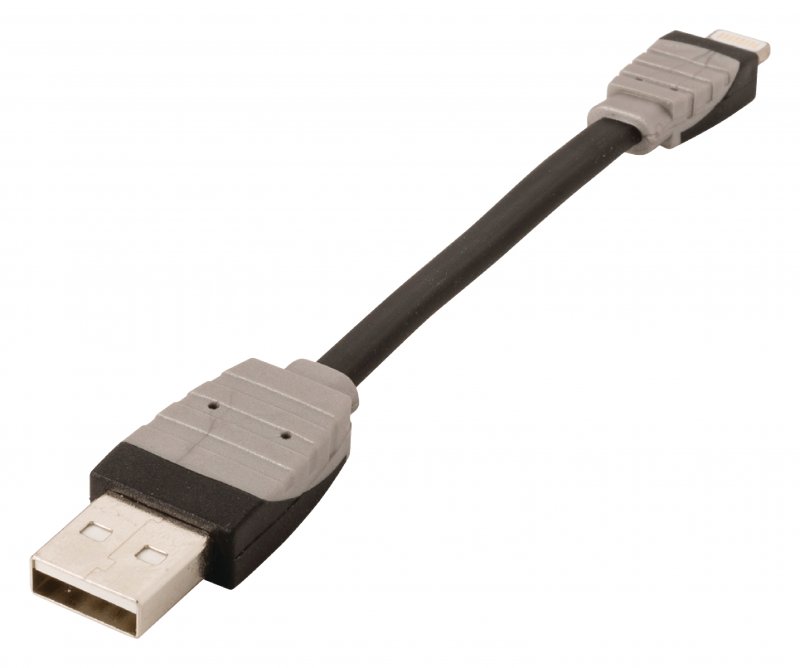 Synchronizační a Nabíjecí Kabel Apple Lightning - USB A Zástrčka 0.10 m Černá BBM39300B01 - obrázek č. 1