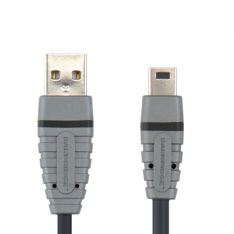 Kabel USB 2.0 USB A Zástrčka - Mini B Zástrčka Kulatý 2.00 m Modrá - obrázek č. 3