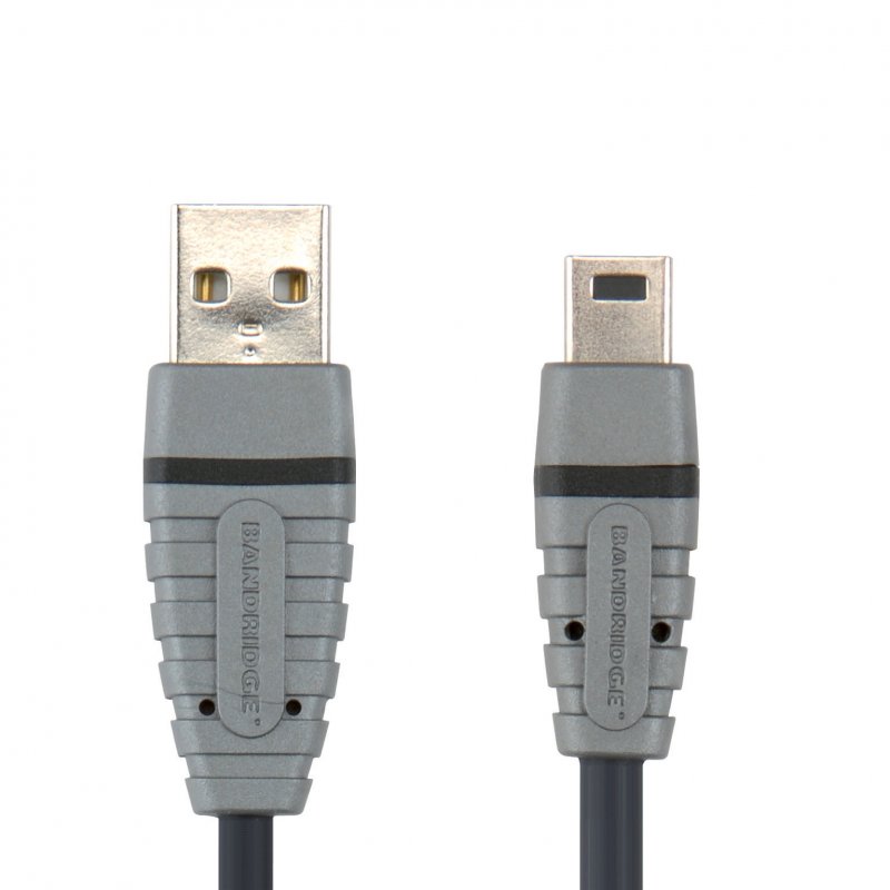 Kabel USB 2.0 USB A Zástrčka - Mini B Zástrčka Kulatý 4.50 m Modrá - obrázek č. 3