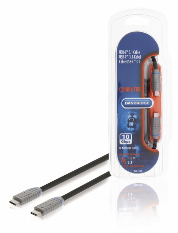 Kabel USB 3.0 USB-C Zástrčka - USB-C Zástrčka 1.00 m GEN 2 (10 Gbps) - obrázek produktu