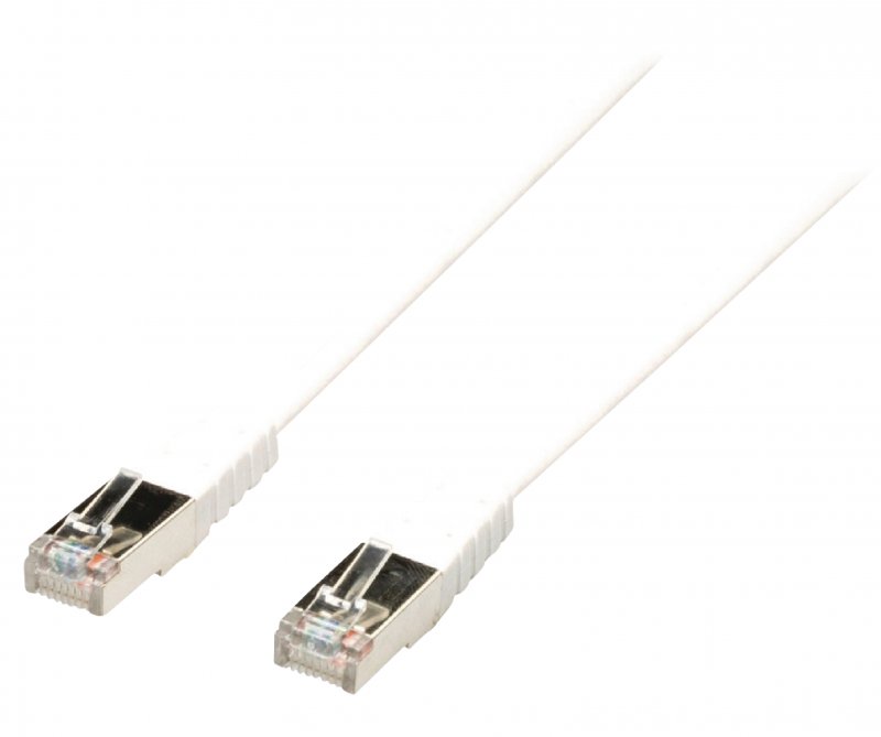 Síťový Kabel CAT6 F/UTP RJ45 (8P8C) Zástrčka - RJ45 (8P8C) Zástrčka 10.0 m Bílá - obrázek č. 1