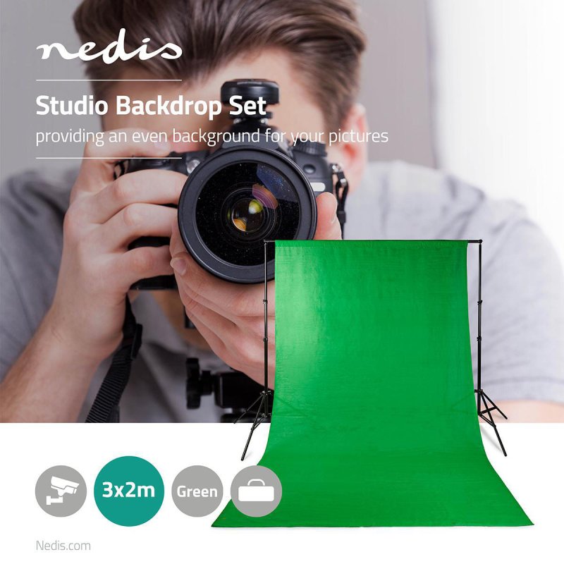 Sada Pozadí pro Foto Studio | 1,90 x 2,95 m  BDKT10GN - obrázek č. 1