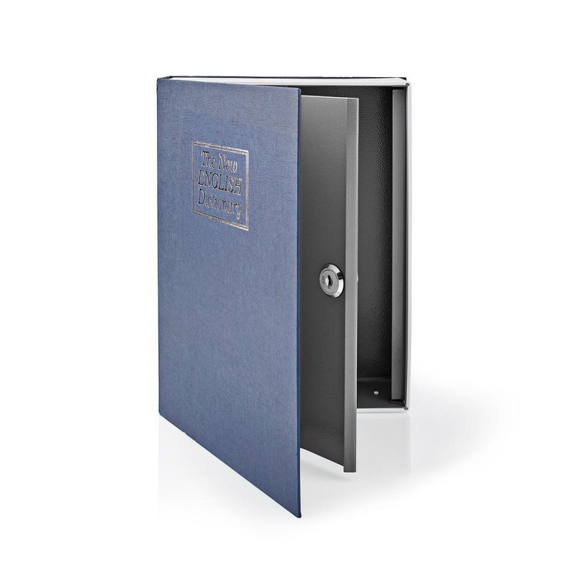 Trezor | Book Safe | Zámek | Vnitřní | Velký | Vnitřní objem: 2.8 l | 2 klíče | Modrá / Stříbrná - obrázek produktu