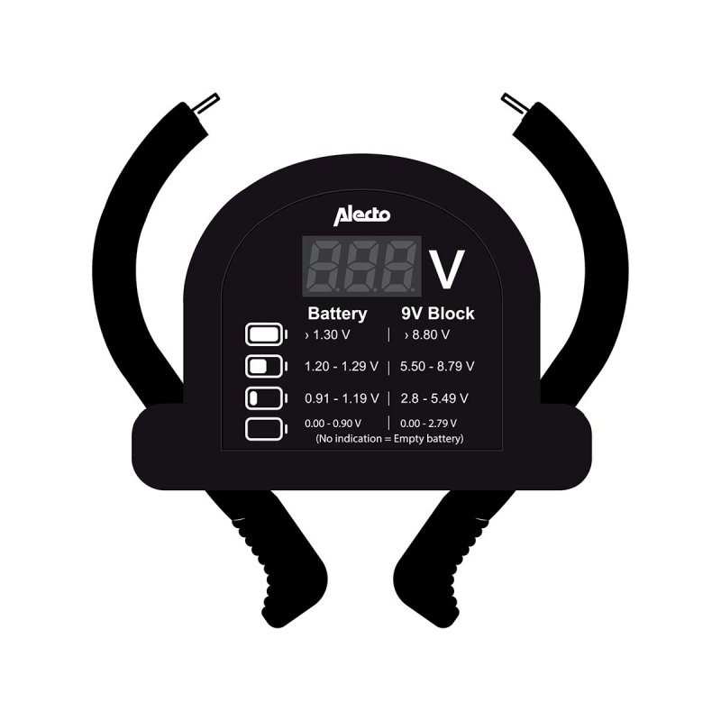 Tester baterií AA-AAA-C-D-9V (PP3)-knoflíkové články BTT2 - obrázek č. 1