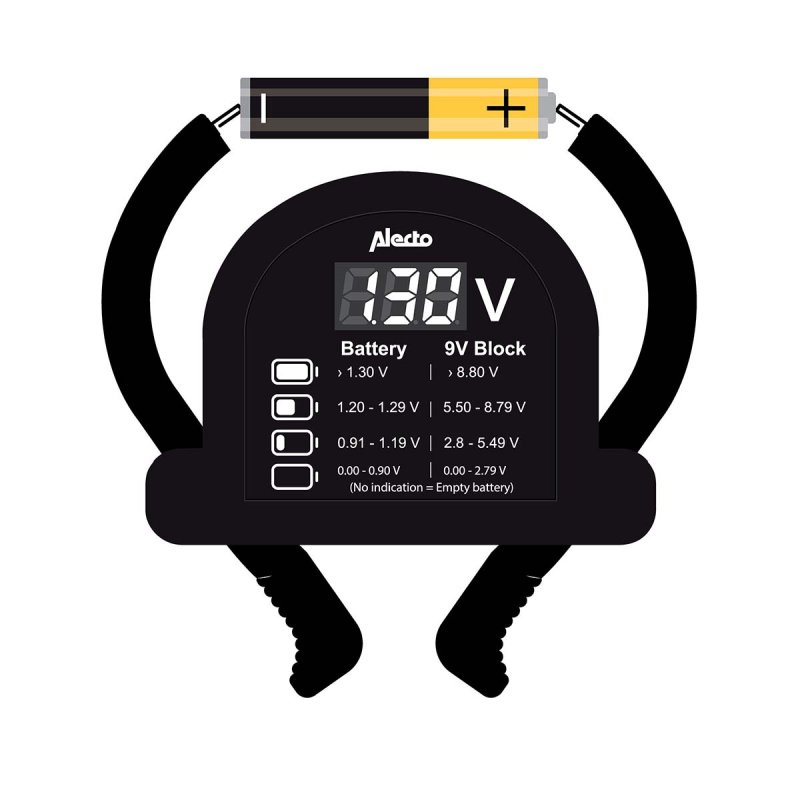 Tester baterií AA-AAA-C-D-9V (PP3)-knoflíkové články BTT2 - obrázek č. 2