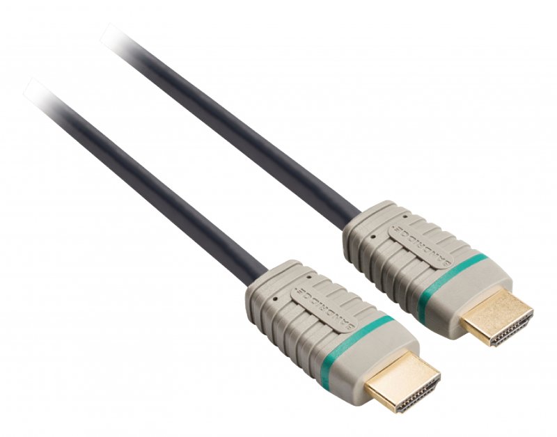 High Speed HDMI Kabel s Ethernetem HDMI Konektor - HDMI Konektor 2.00 m Modrá - obrázek č. 2