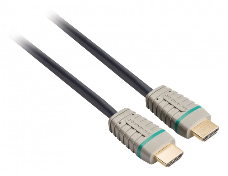 High Speed HDMI Kabel s Ethernetem HDMI Konektor - HDMI Konektor 5.00 m Modrá - obrázek č. 2