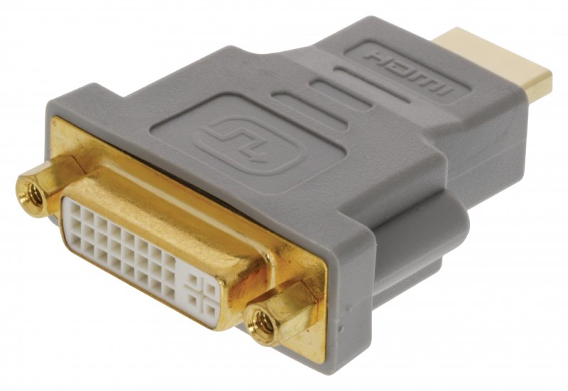 Adaptér High Speed HDMI HDMI Konektor - DVI-D 24+1p Zásuvka Šedá BVP100 - obrázek č. 7