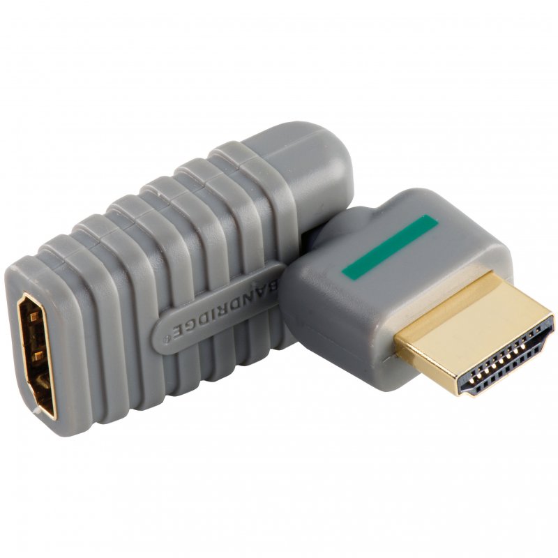 Adaptérem High Speed HDMI s Ethernetem Otočný HDMI Konektor - HDMI Zásuvka Šedá BVP103 - obrázek č. 1