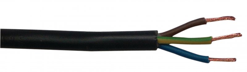 Napájecí Kabel H05VV-F 3G1.0 100 m Černá - obrázek produktu