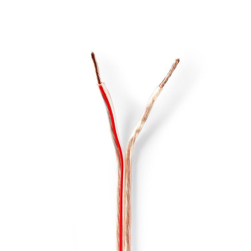 Repro kabel | 2x 1.50 mm² | Měď | 50.0 m | Kulatý | PVC | Transparentní | Role - obrázek produktu