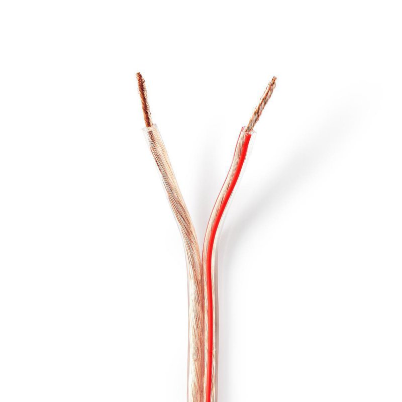 Repro kabel | 2x 2.50 mm² | Měď | 50.0 m | Kulatý | PVC | Transparentní | Role - obrázek produktu
