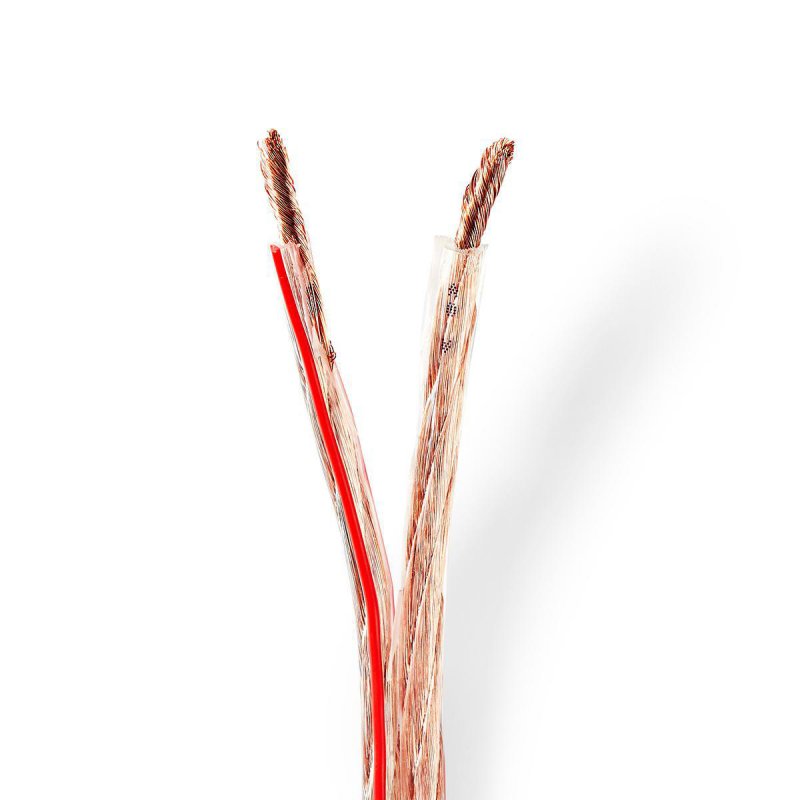 Repro kabel | 2x 6.00 mm² | Měď | 15.0 m | Kulatý | PVC | Transparentní | Role - obrázek produktu