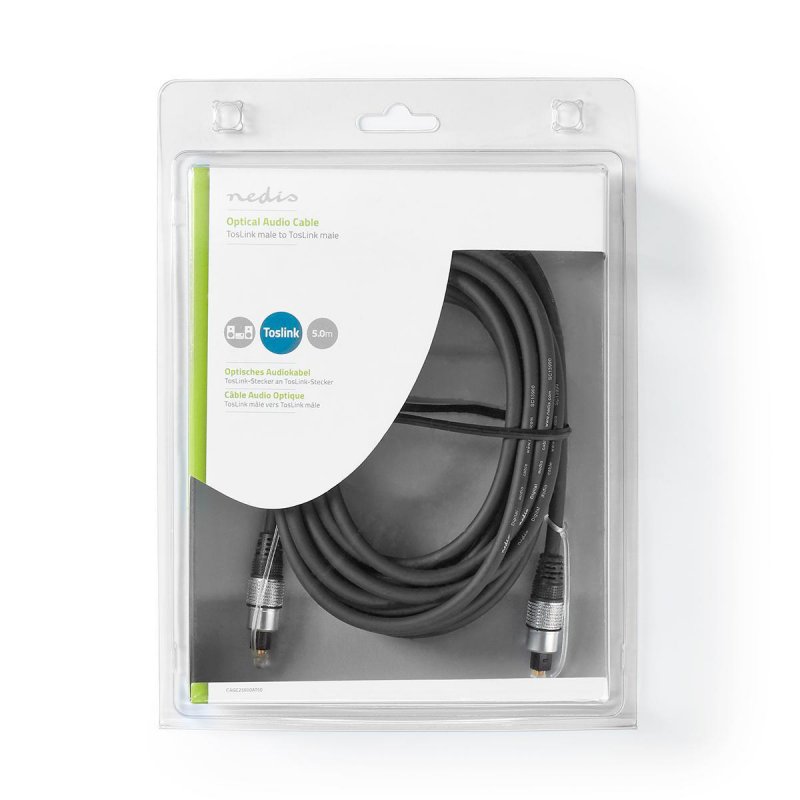 Optický audio kabel | TosLink Zástrčka  CAGC25000AT50 - obrázek č. 2