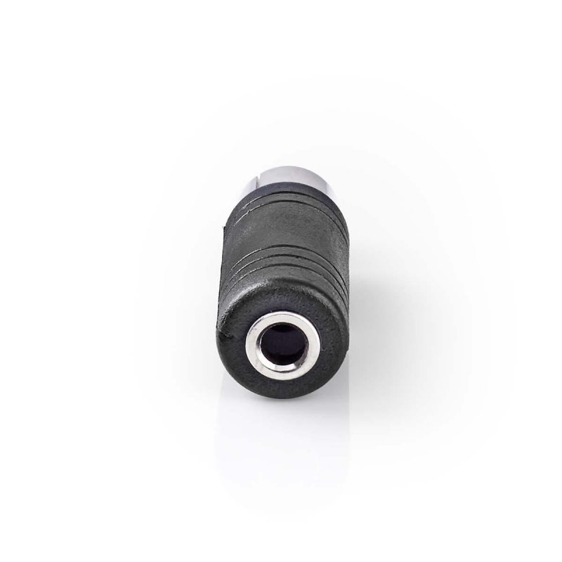 Mono Audio Adapter | RCA Zástrčka | 3,5 mm Zásuvka | Poniklované | Přímý | ABS | Černá | 10 ks | Plastový Sáček - obrázek č. 1