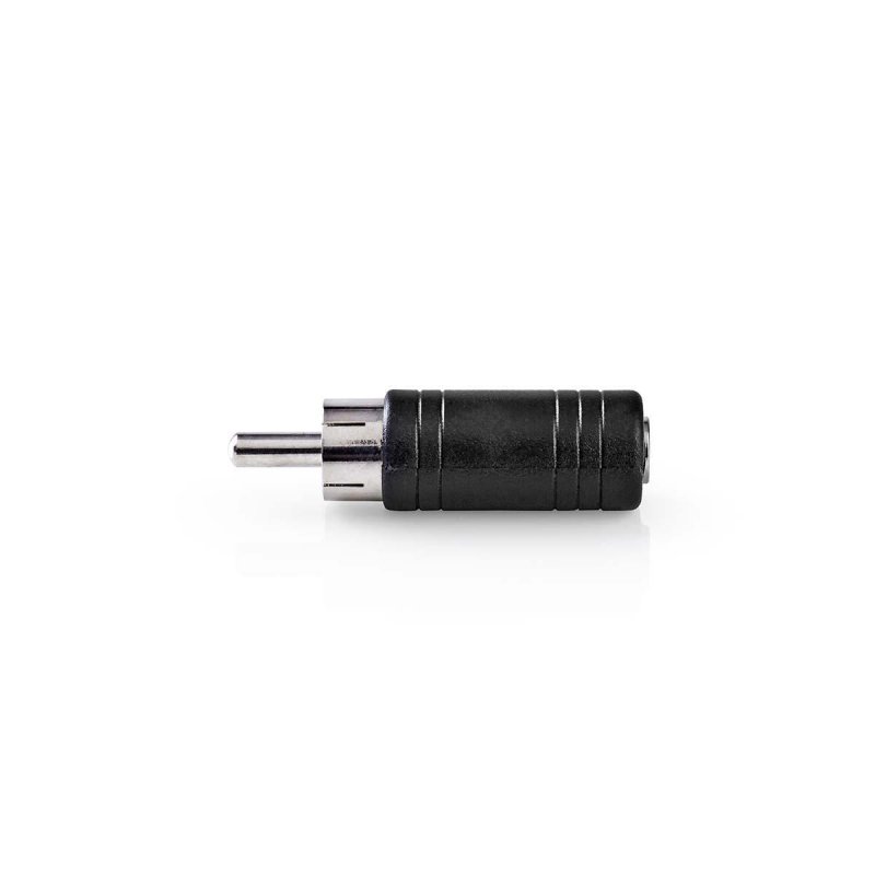 Mono Audio Adapter | RCA Zástrčka | 3,5 mm Zásuvka | Poniklované | Přímý | ABS | Černá | 10 ks | Plastový Sáček - obrázek produktu