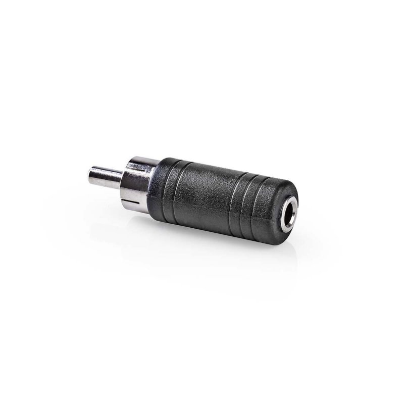 Mono Audio Adapter | RCA Zástrčka | 3,5 mm Zásuvka | Poniklované | Přímý | ABS | Černá | 10 ks | Plastový Sáček - obrázek č. 3