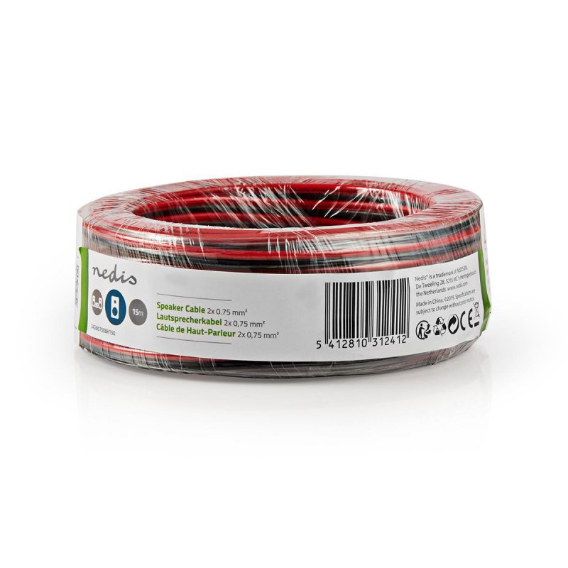 Repro kabel | 2x 0.75 mm² | CCA  CAGW0750BK150 - obrázek č. 1