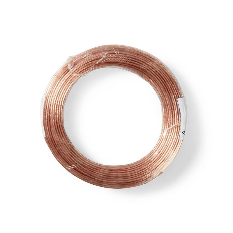 Repro kabel | 2x 0.75 mm² | CCA | 25.0 m | Kulatý | PVC | Transparentní | Zabaleno - obrázek č. 2