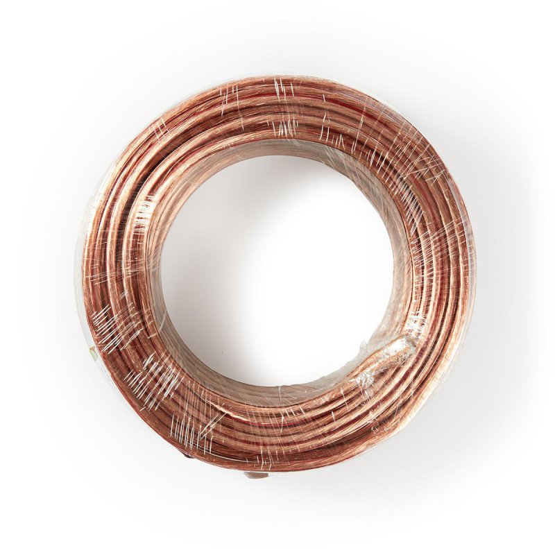 Repro kabel | 2x 2.50 mm² | CCA | 25.0 m | Kulatý | PVC | Transparentní | Zabaleno - obrázek č. 2
