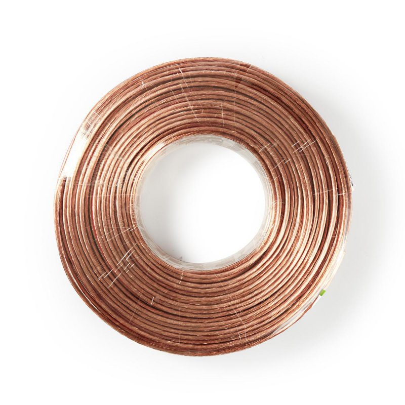 Repro kabel | 2x 2.50 mm² | CCA | 50.0 m | Kulatý | PVC | Transparentní | Zabaleno - obrázek č. 2