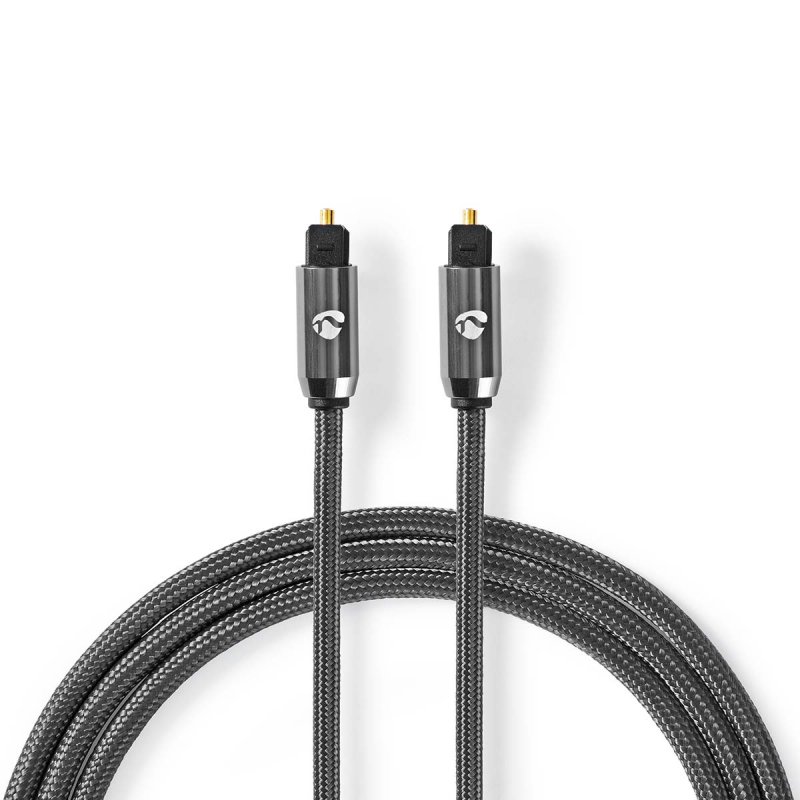 Optický audio kabel | TosLink Zástrčka  CATB25000GY50 - obrázek produktu