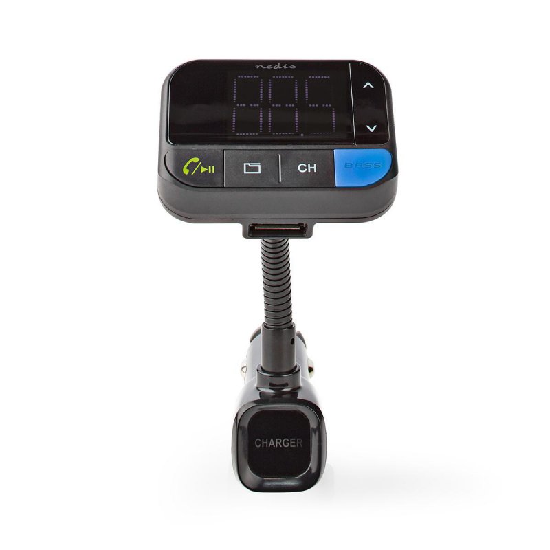 FM transmitter do auta | Husí krk | Hands free volání | 1.5 " | LED obrazovka | Bluetooth® | 5.0 V DC / 1.0 A / 5.0 V DC / 2.4 A - obrázek produktu