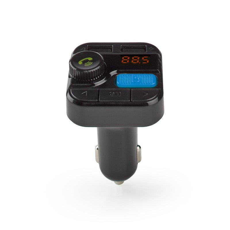 FM transmitter do auta | Pevný | Hands free volání | 0.8 " | LED obrazovka | Bluetooth® | 5.0 V DC / 1.0 A / 5.0 V DC / 2.4 A | - obrázek produktu