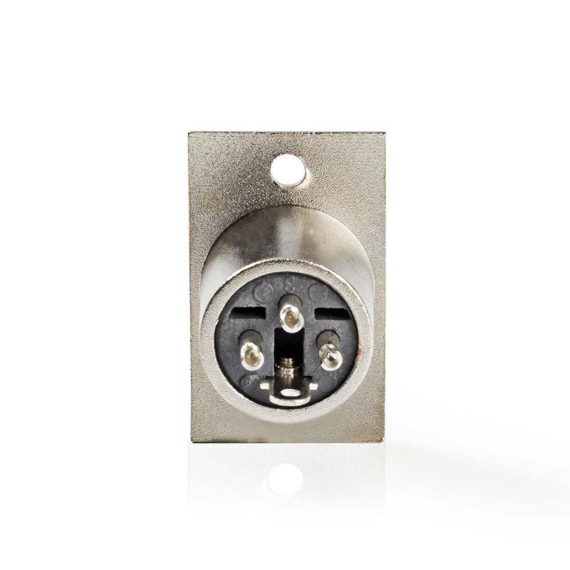 XLR konektor | Přímý | Zástrčka | Poniklované | Krabička | Průměr vstupního kabelu: 7.0 mm | Kov | Stříbrná | 25 ks | Plastový S - obrázek č. 2