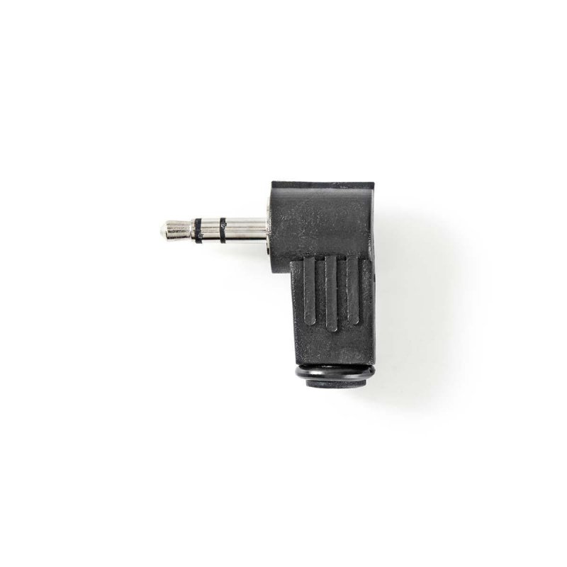 Stereofonní Jack Konektor Úhlový 90° | 3,5mm Zástrčka | 25 ks | Černá barva - obrázek produktu