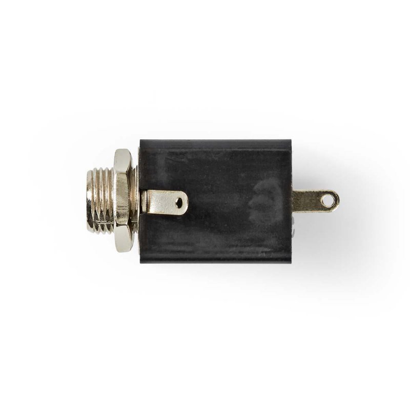 6.35 mm Konektor | Přímý | Zásuvka | Poniklované | Krabička | Průměr vstupního kabelu: 6.0 mm | PVC | Černá | 25 ks | Plastový S - obrázek produktu