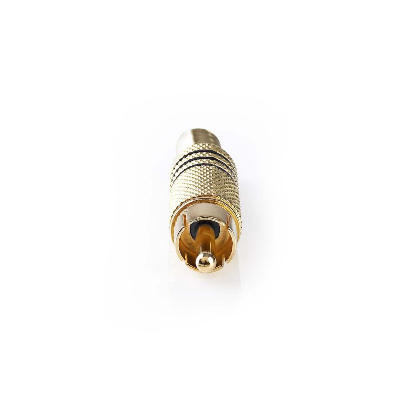 RCA konektor | Přímý | Zástrčka | Pozlacené | Pájecí | Průměr vstupního kabelu: 7.0 mm | Kov | Černá / Zlatá | 25 kusů | Plastov - obrázek č. 1