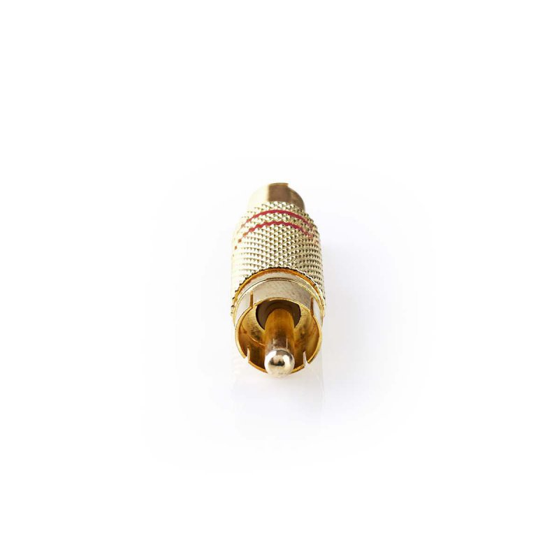 RCA konektor | Přímý | Zástrčka | Pozlacené | Pájecí | Průměr vstupního kabelu: 7.0 mm | Kov | Červená / Zlatá | 25 ks | Plastov - obrázek č. 1