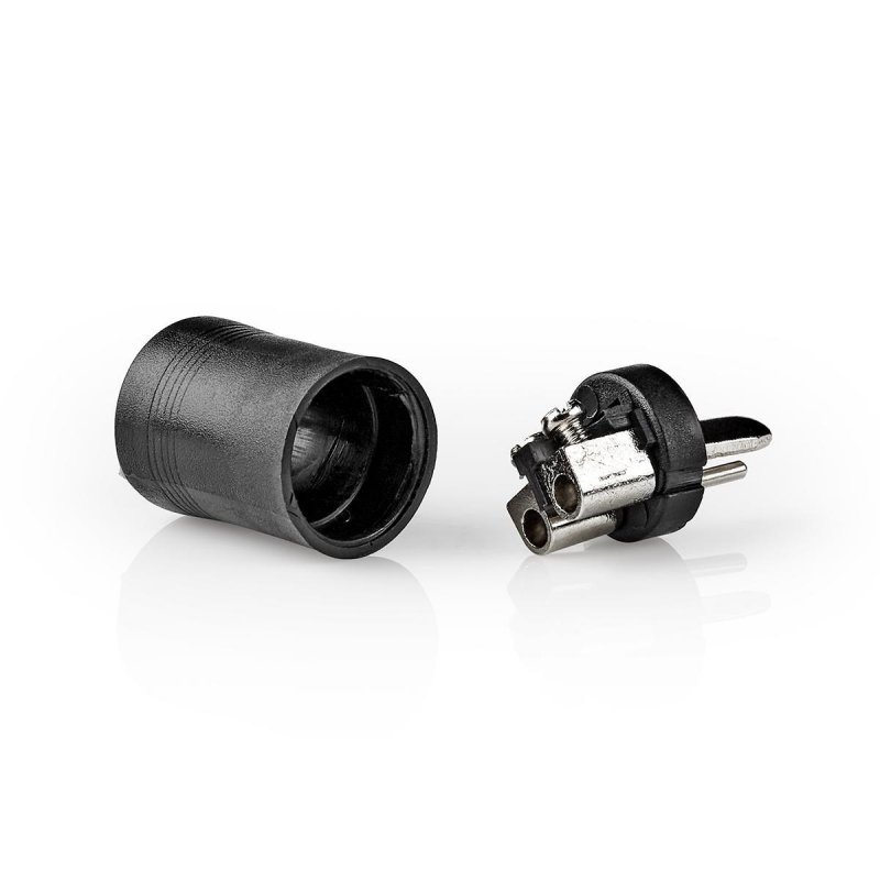 Speaker Connector | Přímý | Zástrčka | Poniklované | Pájecí | Průměr vstupního kabelu: 2.0 mm | ABS | Černá | 25 ks | Plastový S - obrázek č. 7