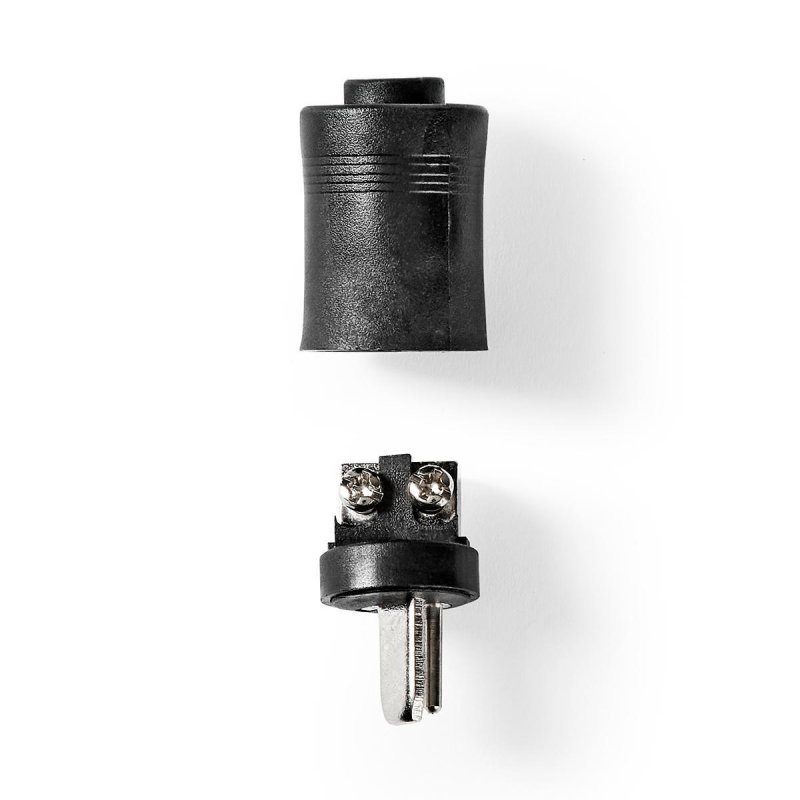 Speaker Connector | Přímý | Zástrčka | Poniklované | Pájecí | Průměr vstupního kabelu: 2.0 mm | ABS | Černá | 25 ks | Plastový S - obrázek č. 5