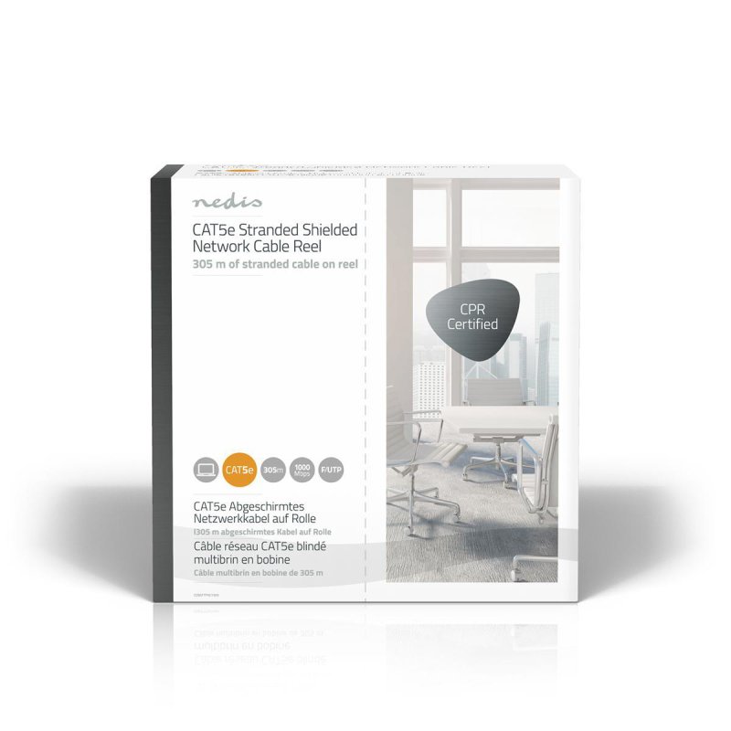 Síťový kabel CAT5e v roli | Stranded  CCBGFTP5GY305 - obrázek č. 2
