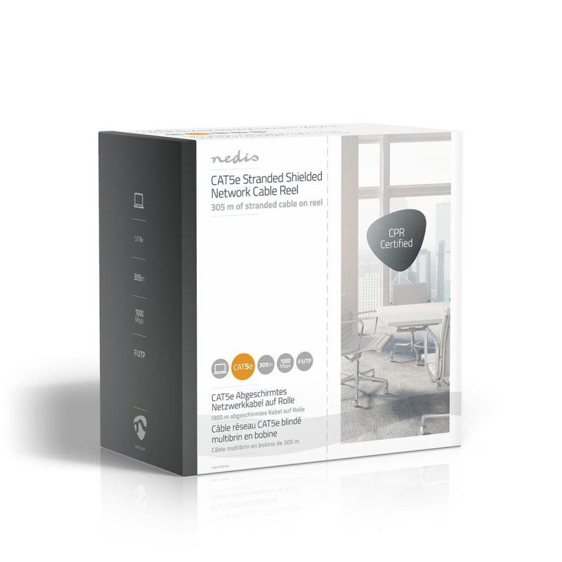 Síťový kabel CAT5e v roli | Stranded  CCBGFTP5GY305 - obrázek č. 4