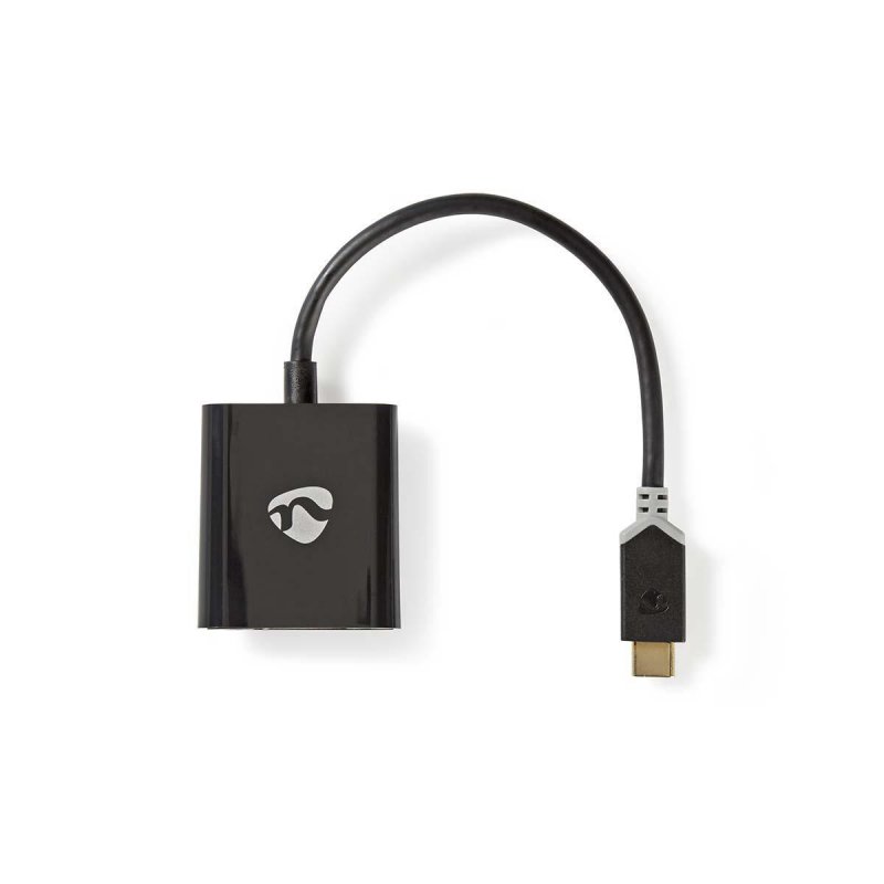 USB Adaptér | USB 3.1 | USB Typ-C ™ Zástrčka | Výstup HDMI™ | 0.20 m | Kulatý | Pozlacené | PVC | Antracitová | Plastový Sáček - obrázek produktu