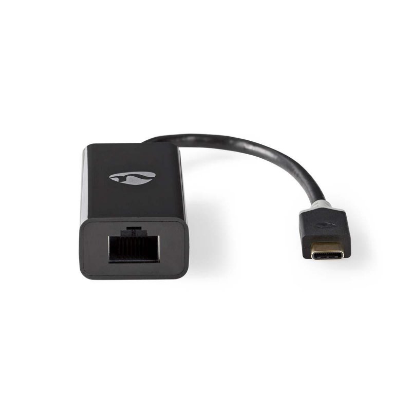 USB Adaptér | USB 3.1 | USB Typ-C ™ Zástrčka | RJ45 (8P8C) Zásuvka | 1000 Mbps | 0.20 m | Kulatý | Pozlacené | PVC | Antracitová - obrázek č. 1